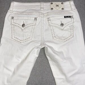 Miss Me White Signature Skinny Jeans